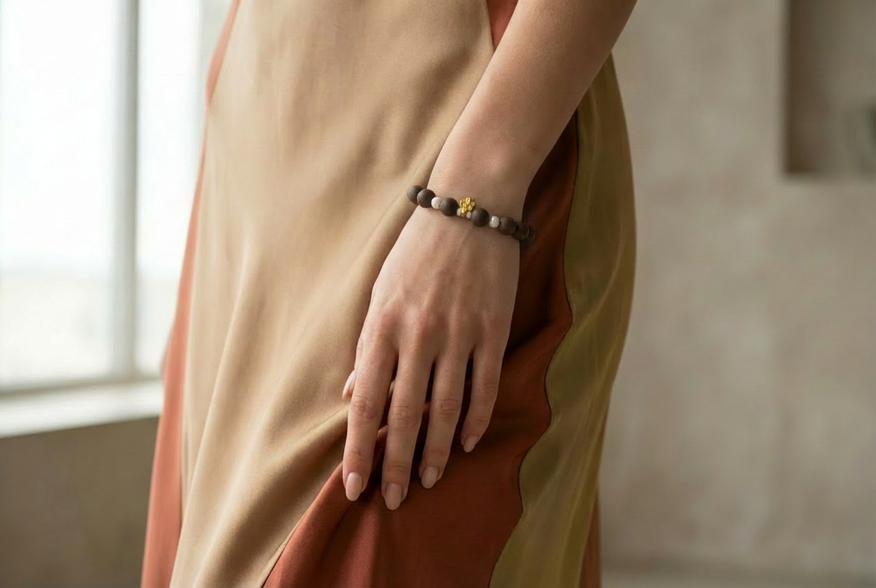 玫瑰珍珠银福牌